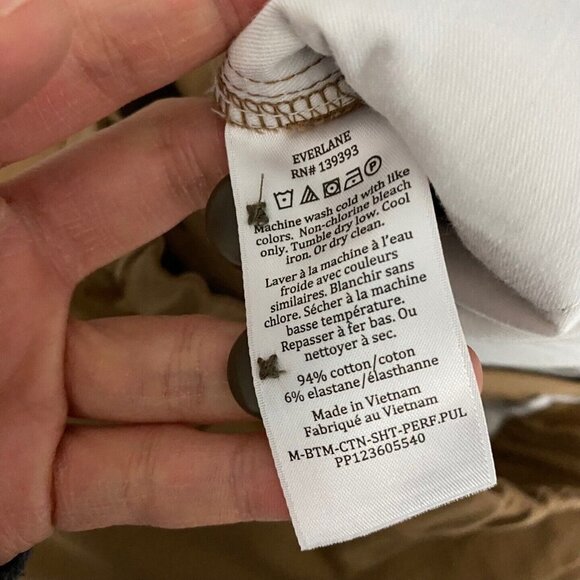 Everlane The Pull-On Performance Chino Shorts Mens Medium Brown - Picture 8 of 10